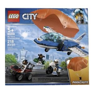 LEGO City Sky Police Parachute Arrest 60208 Building Set